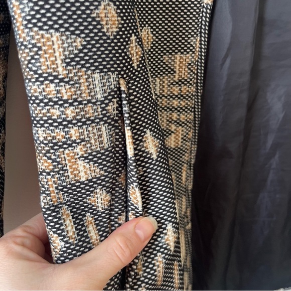 H&M Jacquard Woven Coat - Tribal Geometric Print - Size 4 Small Oversized - Picture 5 of 11